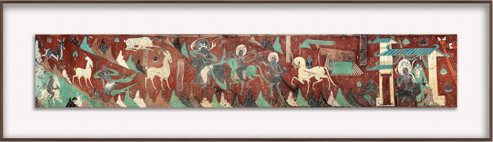 額　色紙　中国画［敦煌壁画 佛画］肉筆 送料込み！ 額 色紙 中国画［敦煌壁画 佛画］肉筆 送料込み！ 額 色紙