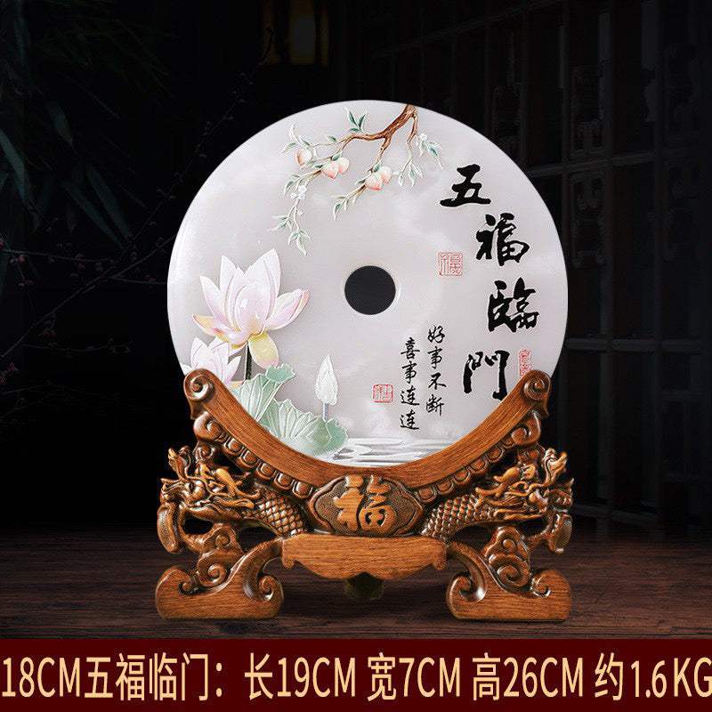 白翡翠平安ボタン