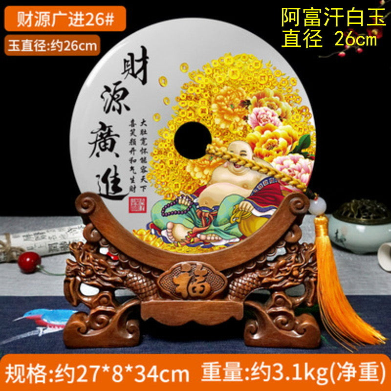 白翡翠平安ボタン