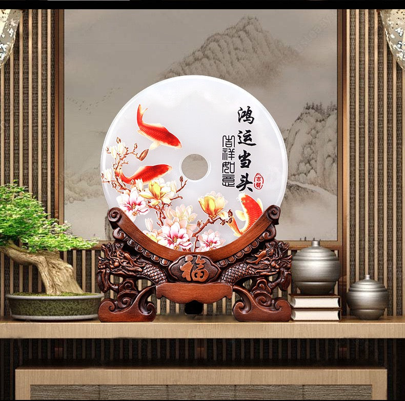 白翡翠平安ボタン