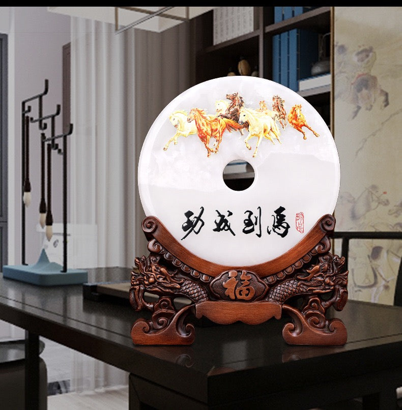 白翡翠平安ボタン