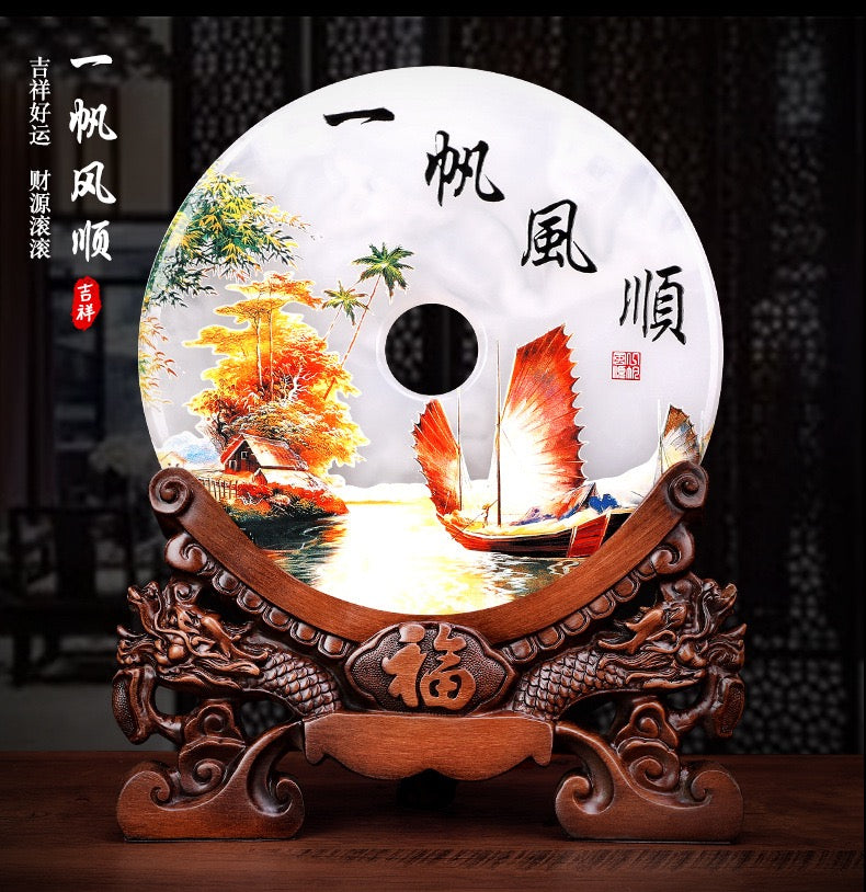 白翡翠平安ボタン
