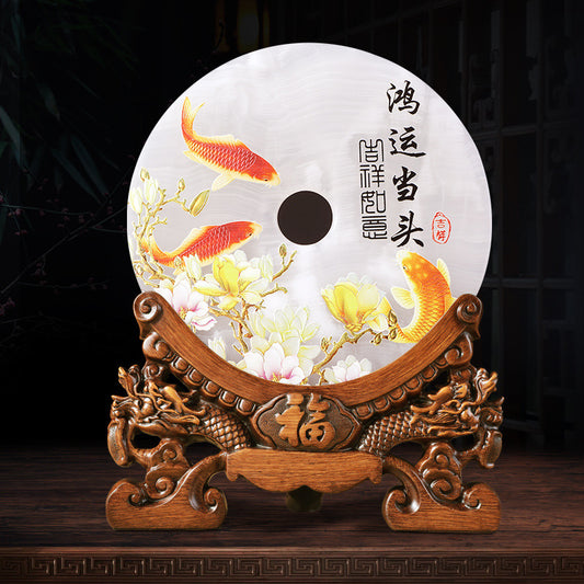 白翡翠平安ボタン